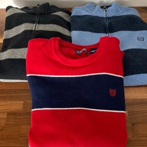 Lot of 3 CHAPS Pull Over Sweaters Mens Sz. XL